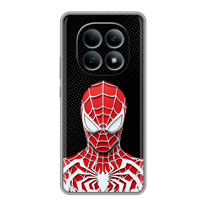 Силиконовый чехол на Redmi Note 15 4G с принтом человек паук spiderman Силиконовый чехол на Redmi Note 15 4G с принтом человек паук spiderman