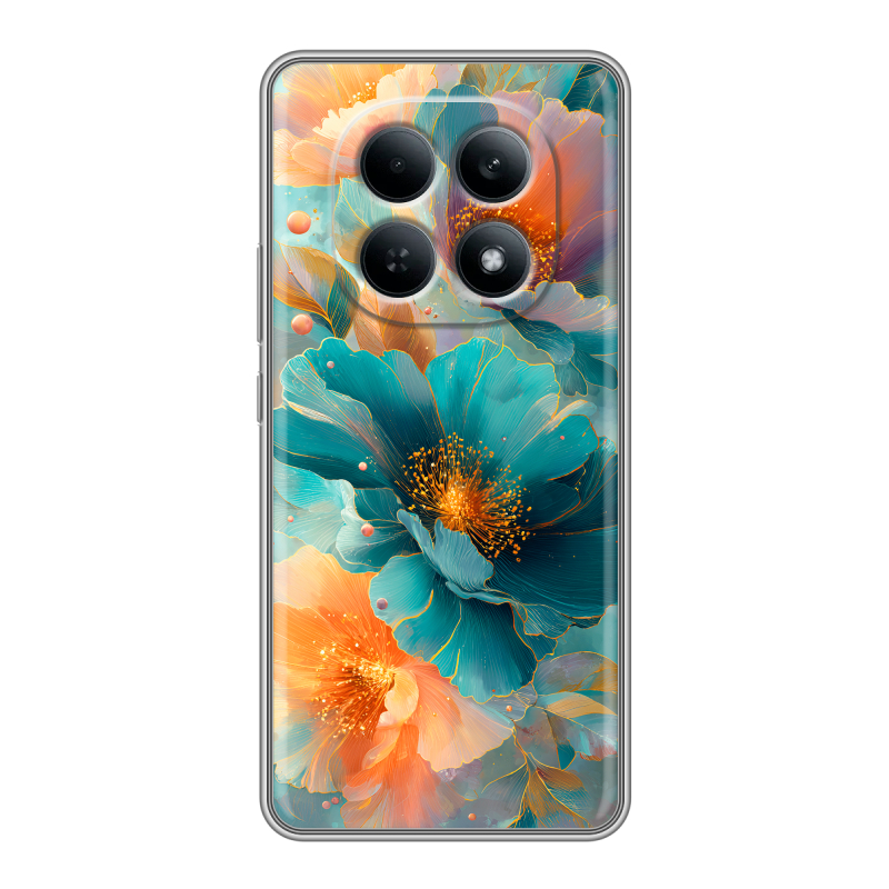 Силиконовый чехол на Redmi Note 15 4G с принтом Цветы Силиконовый чехол на Redmi Note 15 4G с принтом Цветы