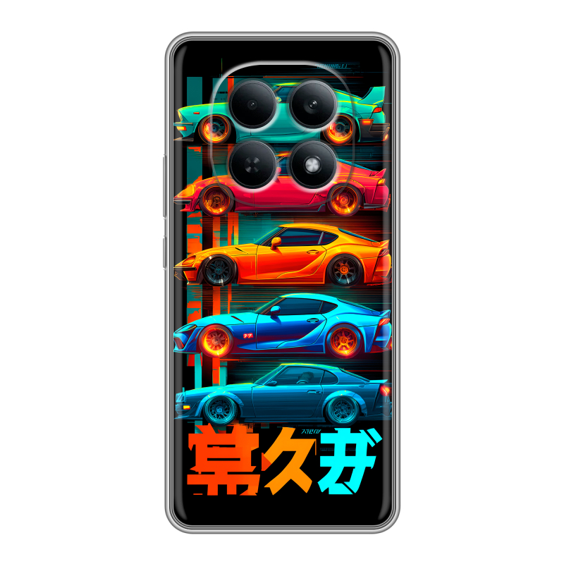 Силиконовый чехол на Redmi Note 15 4G с принтом машины тачки Силиконовый чехол на Redmi Note 15 4G с принтом машины тачки