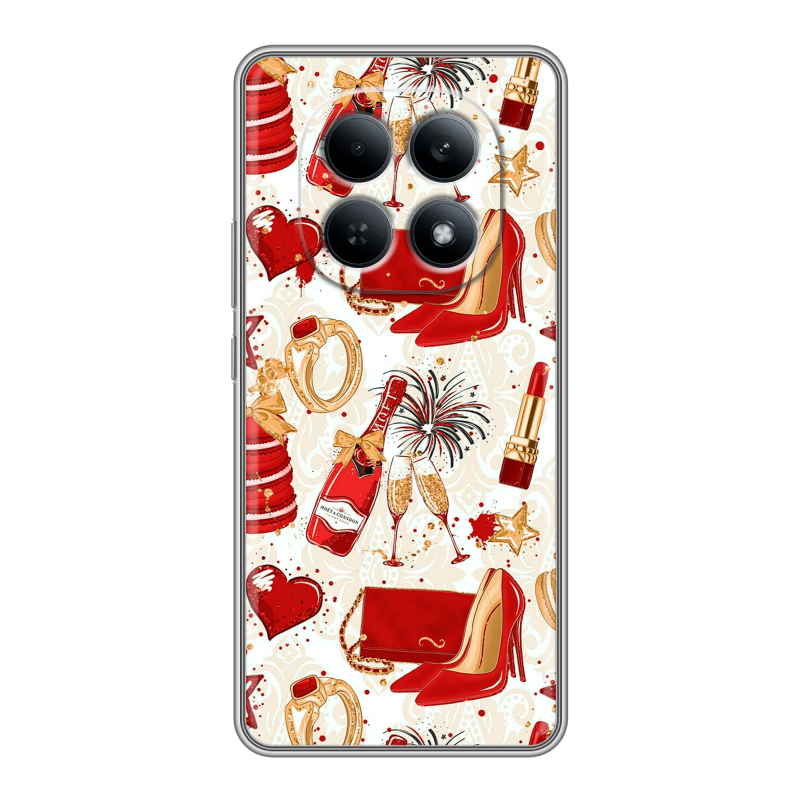 Силиконовый чехол на Redmi Note 15 4G с принтом Новый год Силиконовый чехол на Redmi Note 15 4G с принтом Новый год