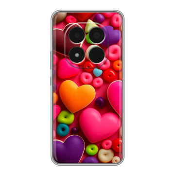 Силиконовый чехол на Redmi Note 15 Pro 5G с принтом Сердечки