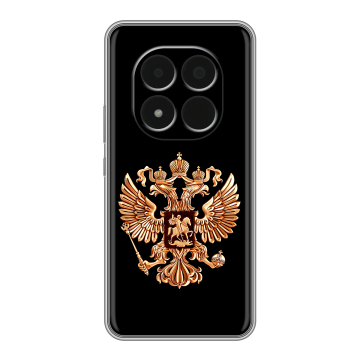 Силиконовый чехол на Redmi Note 15 Pro 5G с принтом Герб России золотой
