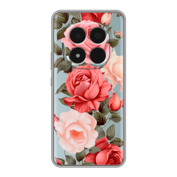 Силиконовый чехол на Redmi Note 15 Pro 5G с принтом Розы