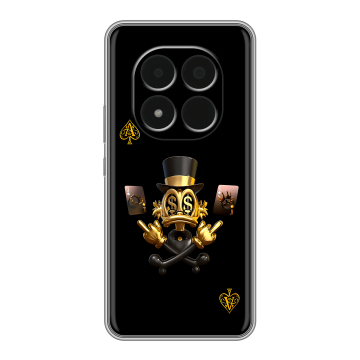 Силиконовый чехол на Redmi Note 15 Pro 5G с принтом Золотой скрудж макдак Силиконовый чехол на Redmi Note 15 Pro 5G с принтом Золотой скрудж макдак