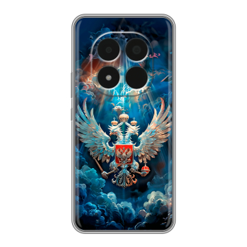 Силиконовый чехол на Redmi Note 15 Pro 5G с принтом Герб флаг России Силиконовый чехол на Redmi Note 15 Pro 5G с принтом Герб флаг России