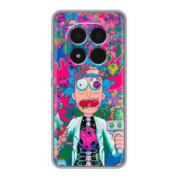 Силиконовый чехол на Redmi Note 15 Pro 5G с принтом Рик и Морти Rick Morty