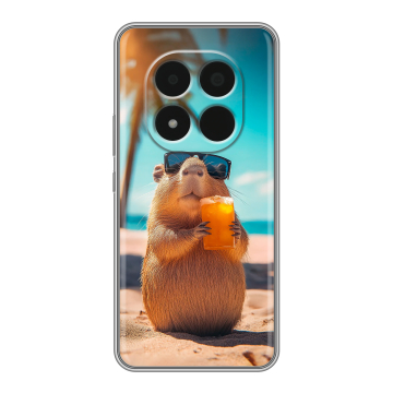 Силиконовый чехол на Redmi Note 15 Pro 5G с принтом Капибара Силиконовый чехол на Redmi Note 15 Pro 5G с принтом Капибара