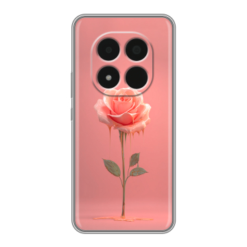 Силиконовый чехол на Redmi Note 15 Pro 5G с принтом Розовая роза