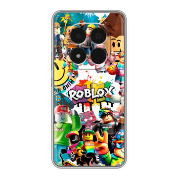 Силиконовый чехол на Redmi Note 15 Pro 5G с принтом Roblox Роблокс