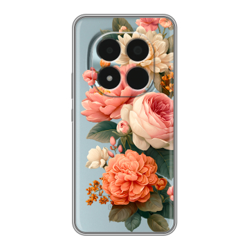 Силиконовый чехол на Redmi Note 15 Pro 5G с принтом цветы