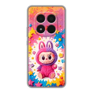 Силиконовый чехол на Redmi Note 15 Pro 5G с принтом Labubu Лабубу