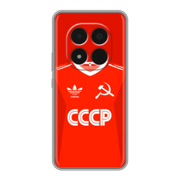 Силиконовый чехол на Redmi Note 15 Pro 5G с принтом Флаг Герб СССР