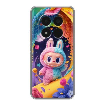 Силиконовый чехол на Redmi Note 15 Pro 5G с принтом Labubu Лабубу Силиконовый чехол на Redmi Note 15 Pro 5G с принтом Labubu Лабубу