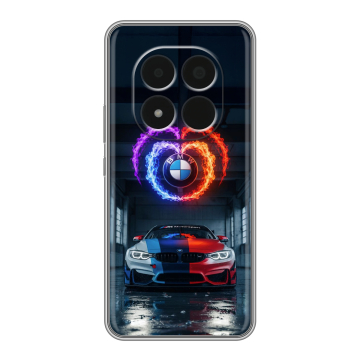 Силиконовый чехол на Redmi Note 15 Pro 5G с принтом BMW БМВ