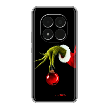 Силиконовый чехол на Redmi Note 15 Pro 5G с принтом Новый год Гринч