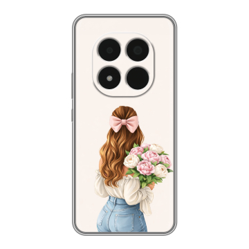 Силиконовый чехол на Redmi Note 15 Pro 5G с принтом женский