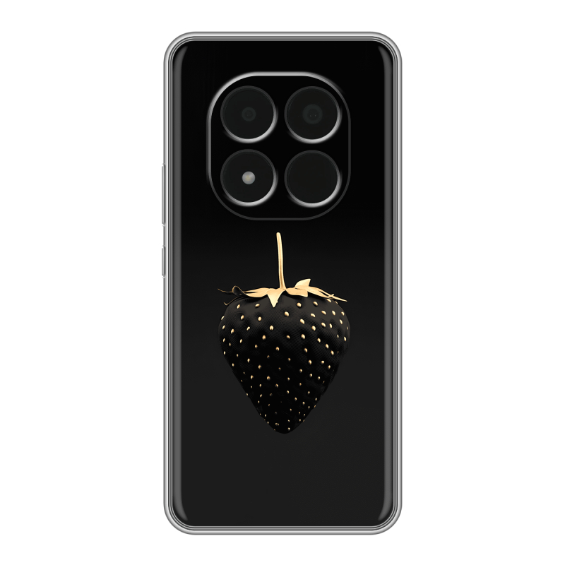 Силиконовый чехол на Redmi Note 15 Pro 5G с принтом Черная клубника Силиконовый чехол на Redmi Note 15 Pro 5G с принтом Черная клубника
