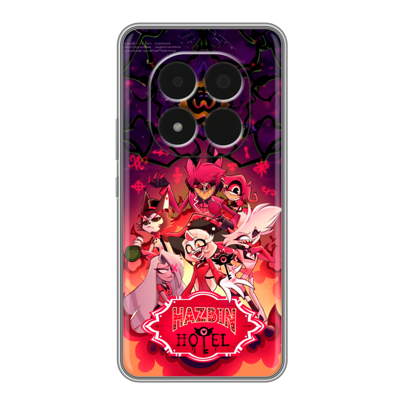 Силиконовый чехол на Redmi Note 15 Pro 5G с принтом Hazbin Hotel Отель Хазбин Силиконовый чехол на Redmi Note 15 Pro 5G с принтом Hazbin Hotel Отель Хазбин