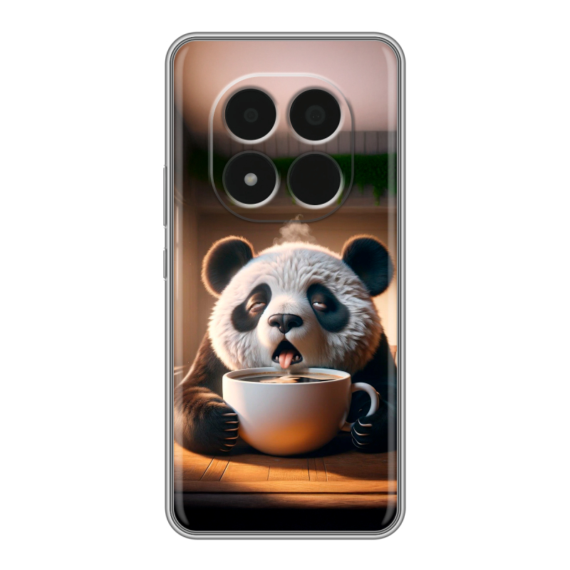 Силиконовый чехол на Redmi Note 15 Pro 5G с принтом смешная панда Силиконовый чехол на Redmi Note 15 Pro 5G с принтом смешная панда