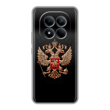 Силиконовый чехол на Redmi Note 15 Pro 4G с принтом Герб России Силиконовый чехол на Redmi Note 15 Pro 4G с принтом Герб России