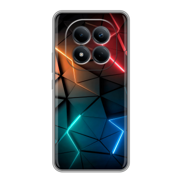 Силиконовый чехол на Redmi Note 15 Pro 4G с принтом Абстракция неон Силиконовый чехол на Redmi Note 15 Pro 4G с принтом Абстракция неон