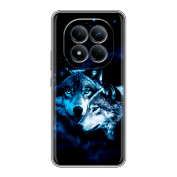 Силиконовый чехол на Redmi Note 15 Pro 4G с принтом Волки Силиконовый чехол на Redmi Note 15 Pro 4G с принтом Волки