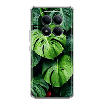 Силиконовый чехол на Redmi Note 15 Pro 4G с принтом Листья