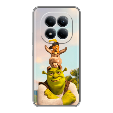 Силиконовый чехол на Redmi Note 15 Pro 4G с принтом Шрек Shrek