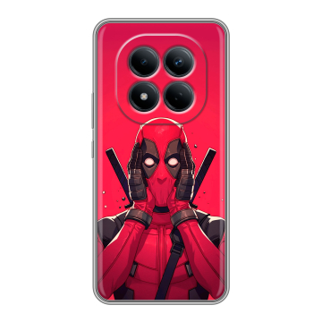 Силиконовый чехол на Redmi Note 15 Pro 4G с принтом Дедпул Deadpool