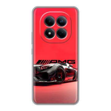 Силиконовый чехол на Redmi Note 15 Pro 4G с принтом Мерседес Mercedes AMG