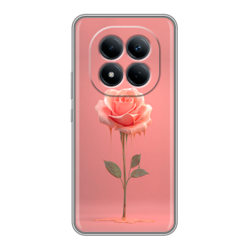 Силиконовый чехол на Redmi Note 15 Pro 4G с принтом Розовая роза