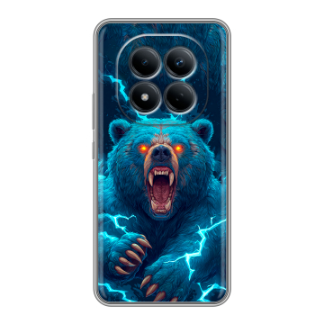 Силиконовый чехол на Redmi Note 15 Pro 4G с принтом Медведь