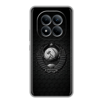 Силиконовый чехол на Redmi Note 15 Pro 4G с принтом Герб Флаг СССР Силиконовый чехол на Redmi Note 15 Pro 4G с принтом Герб Флаг СССР