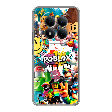 Силиконовый чехол на Redmi Note 15 Pro 4G с принтом Roblox Роблокс Силиконовый чехол на Redmi Note 15 Pro 4G с принтом Roblox Роблокс