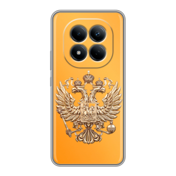 Силиконовый чехол на Redmi Note 15 Pro 4G с принтом Герб Флаг России