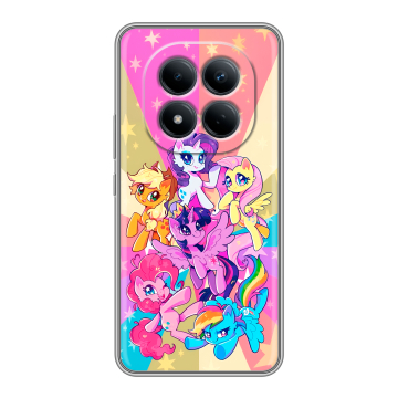Силиконовый чехол на Redmi Note 15 Pro 4G с принтом My little pony Дружба чудо