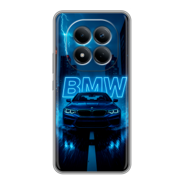 Силиконовый чехол на Redmi Note 15 Pro 4G с принтом BMW БМВ