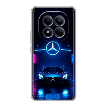 Силиконовый чехол на Redmi Note 15 Pro 4G с принтом Mercedes Мерседес