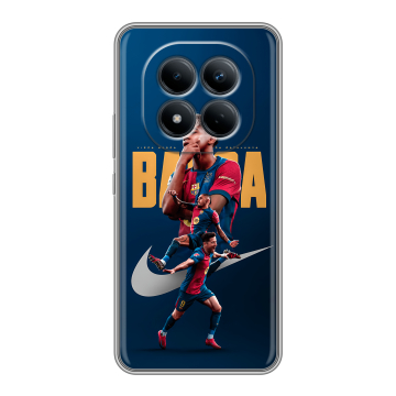 Силиконовый чехол на Redmi Note 15 Pro 4G с принтом Барселона Barca Yamal 