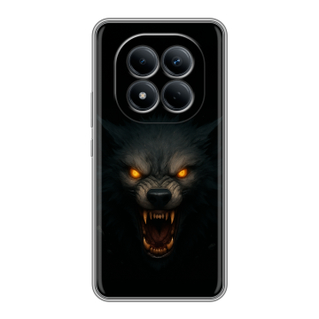 Силиконовый чехол на Redmi Note 15 Pro 4G с принтом Волк