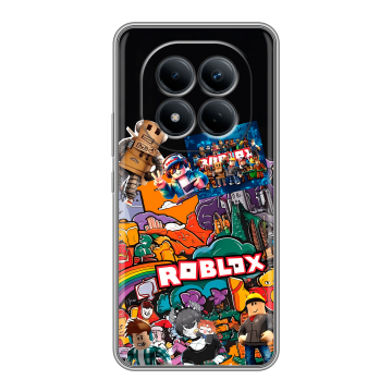 Силиконовый чехол на Redmi Note 15 Pro 4G с принтом Roblox Роблокс