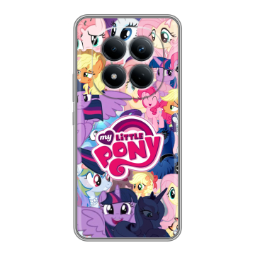 Силиконовый чехол на Redmi Note 15 Pro 4G с принтом My little pony Дружба чудо