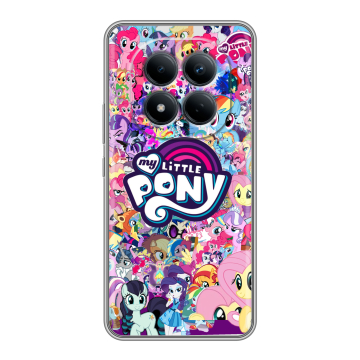 Силиконовый чехол на Redmi Note 15 Pro 4G с принтом My little pony Дружба чудо
