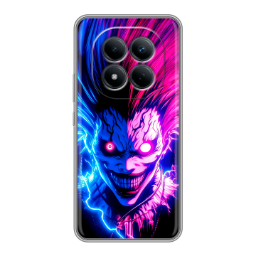 Силиконовый чехол на Redmi Note 15 Pro 4G с принтом Death note Тетрадь смерти