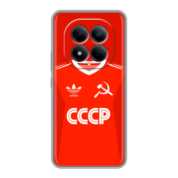 Силиконовый чехол на Redmi Note 15 Pro 4G с принтом Флаг Герб СССР Силиконовый чехол на Redmi Note 15 Pro 4G с принтом Флаг Герб СССР