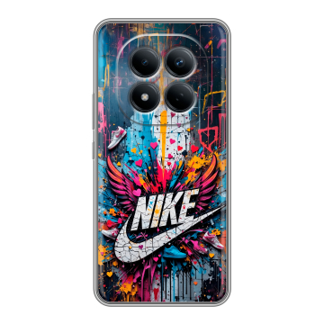 Силиконовый чехол на Redmi Note 15 Pro 4G с принтом Nike Найк