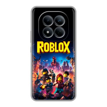 Силиконовый чехол на Redmi Note 15 Pro 4G с принтом Roblox Роблокс