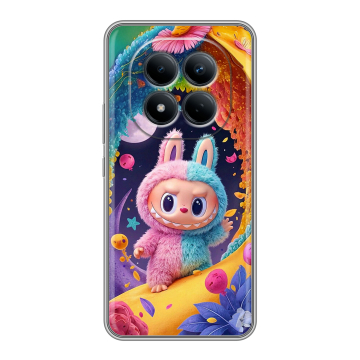 Силиконовый чехол на Redmi Note 15 Pro 4G с принтом Labubu Лабубу Силиконовый чехол на Redmi Note 15 Pro 4G с принтом Labubu Лабубу