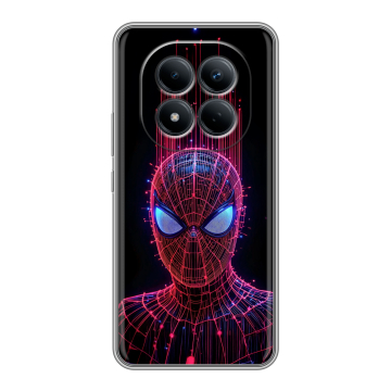 Силиконовый чехол на Redmi Note 15 Pro 4G с принтом Spiderman Человек паук