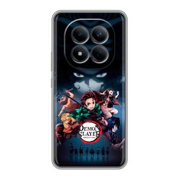 Силиконовый чехол на Redmi Note 15 Pro 4G с принтом Demon Slayer Клинок рассекающий демонов